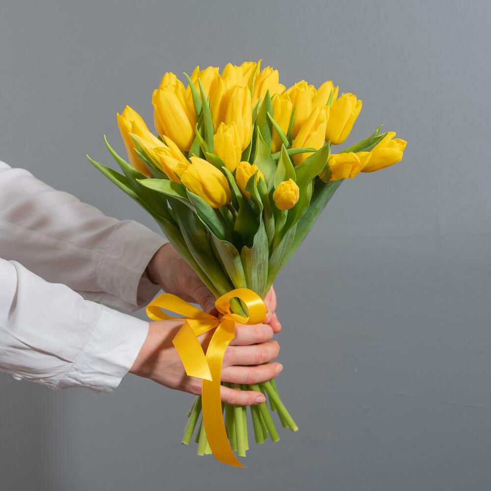 Желтые тюльпаны — вид 5